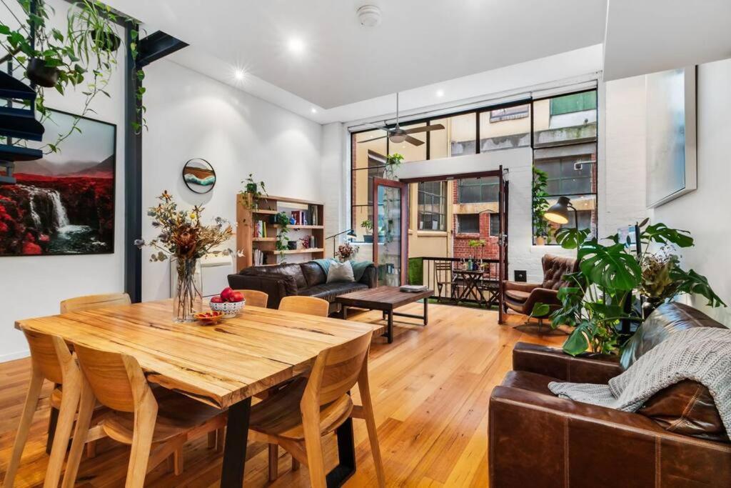 Cool Richmond Warehouse Townhouse 3Br 2Bth Leilighet Melbourne Eksteriør bilde